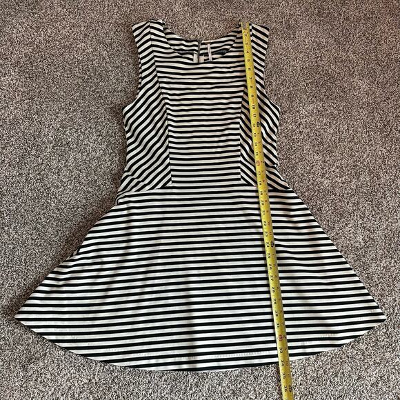 Free People black and white striped mini a-line dress size L - Picture 10 of 12